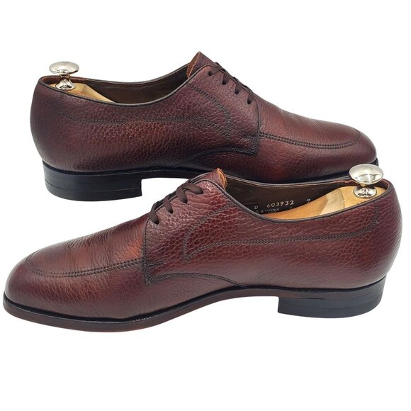 Vintage The Florsheim Men\'s size 9.5 Brown Leather Lace Up Oxford Dress Shoes